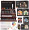 Deluxe Gift Art Kit, 202-Piece Wooden Art Supplies Set with 4 Drawing Pads, Canvases, Coloring Sheets, Acrylic Paint, Crayons, Oil Pastels, Colored Pencils for Kids